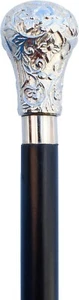 Replica of Bat Masterson Brass Walking Stick with Silver Brass knob Handle 37in - Picture 1 of 7