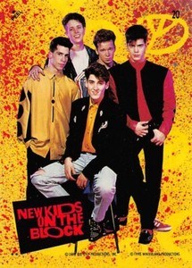 1990 Topps New Kids On The Block Sticker #20 Donnie Jordan Joey Jon Danny 🔥