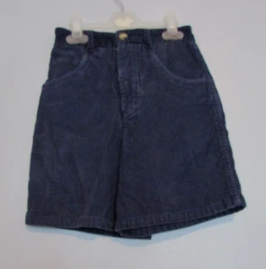 Hanna Andersson Boys Navy Blue Corduroy Shorts Size 130 US Size 8 Waist 22" EUC! - Picture 1 of 2
