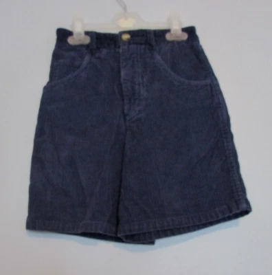 Hanna Andersson Boys Navy Blue Corduroy Shorts Size 130 US Size 8 Waist 22" EUC! - Image 1 of 2