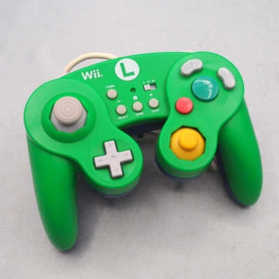 HORI WiiU Wii Classic Controller Only LUIGI WIU-076 Nintendo Tested Working - Image 1 of 4