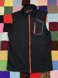 SPYDER Para Hombre Talla Pequeña Chaleco Núcleo Suéter Chaleco Negro Cremallera Completa Bolsillo Aislado - Imagen 1 de 17