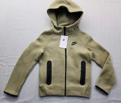 New Nike TECH Fleece Youth Full Zip Hoodie Jacket Kids Boys Size SMALL $105 - Image 1 of 4