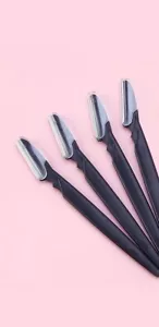 12P Afeitadora de Cejas Hoja Recortadora de Cabello Facial Maquillaje Belleza Dermaplaning Herramienta - Imagen 1 de 5