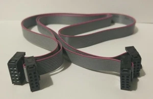 Pair of 10 Pin Ribbon Cable 70cm 2.54mm 3D Printer Control Panel USA Seller - Picture 1 of 1
