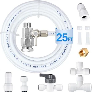 Refrigerator Water Line Kit Food Grade Fridge Ice Maker Water Installation Kit1/ - Picture 1 of 7