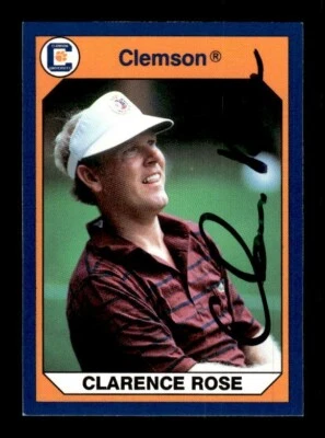 CLARENCE ROSE SIGNED 1990 COLLEGIATE COLLECTION CLEMSON TIGERS #8 AUTO AUTOGRAPH - Image 1 of 2