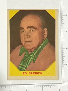 1960 Fleer Ed Barrow #23, Manager