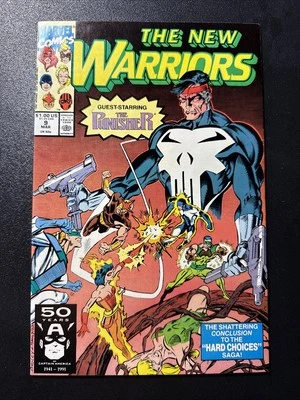 New Warriors #9 Vol. 1 1991 Marvel Comics featuring Punisher | Mid to High Grade - Image 1 of 4