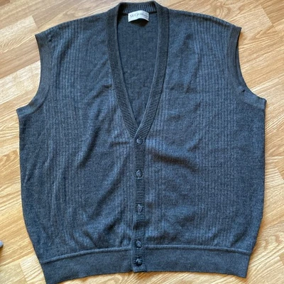 Chaleco Suéter de Lana XL Para Hombre DE COLECCIÓN ST CROIX SHOP, Hecho en EE. UU., Botones Cuello en V Foto 1 de 4