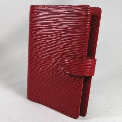Louis Vuitton Authentic 14.5 cm Notebook Cover Epi Red Agenda PM Made in Spain - Image 1 of 4