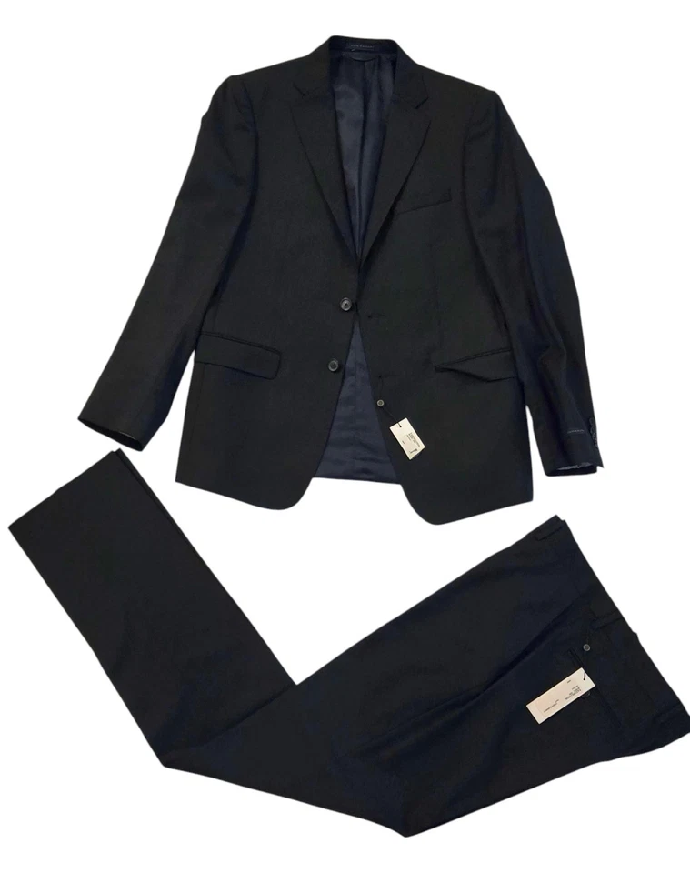 Traje de hombre Elie Tahari 100 % lana azul marino talla 40R Foto 1 de 4