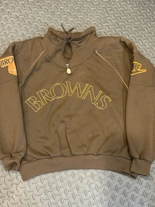 NFL Cleveland Browns Nike Embroidered Vintage Pullover Sweatshirt M/L (READ) - Picture 1 of 14