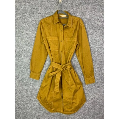 Everlane Modern Utility Shirt dress Button Front Long Sleeve Waist Tied Size 6 - Image 1 of 4