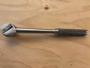 Vintage STANLEY WORKMASTER 86-400 1/2" Drive Ratchet PAT. 4280379 Thumb Flip 10" - Bild 1 von 9