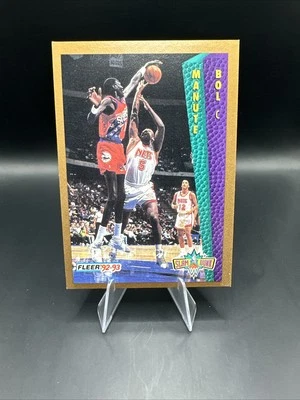 NBA 1993 Manute Bol Fleer Philadelphia Sixers No.285 Basketball - Image 1 of 2