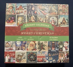 Adventskalender Weihnachts 1008 Teile 24 Boxen Puzzle 42 Teile pro Tag - Bild 1 von 1