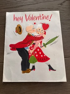 Tarjeta de felicitación de San Valentín Norcross tamaño King vintage plegable años 40 - 50 - Imagen 1 de 19