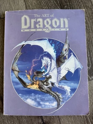 Art of Dragon Magazine - Cover Art of First 10 Years Vintage 1988 w/ Inserts TSR - Image 1 of 4