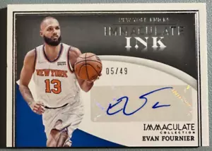 EVAN FOURNIER 2021-22 Immaculate Collection Immaculate Ink Autograph 05/49 - Picture 1 of 2