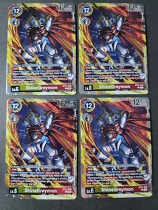 ShineGreymon (X4) Rare BT21-045 Digimon World Convergence - Picture 1 of 2