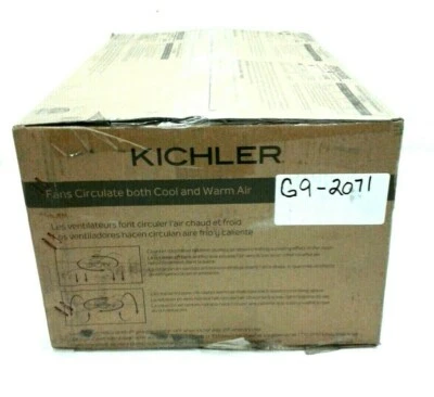 Kichler 330015WH Basics Pro Patio Traditional 52" Ceiling Fan In White    - Image 1 of 4