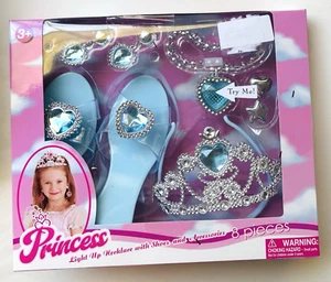 Princess Dress Up Shoes set for Little Girls Pretend Play Jewelry Accessories - Picture 1 of 5