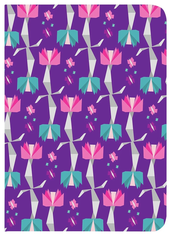 Custodia Tactus Buckuva Per iPad Mini 1 2 E 3 - Viola Floreale - Nuova - Immagine 1 di 1