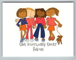 Pfadfinder finden tolle Freunde - Postkarte 2020er Jahre - Bild 1 von 2