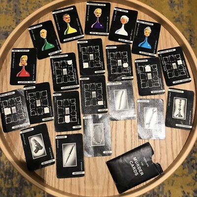Various Cluedo Spare Parts Cards Vintage Spares Replacement: Weapons, Rooms - Image 1 of 4