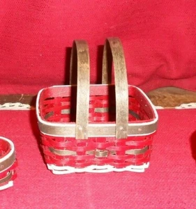 Longaberger 2021 MINI SQUARE SANTA BELLY BASKET! NEW! BUY IT NOW! SALE! - Picture 1 of 3