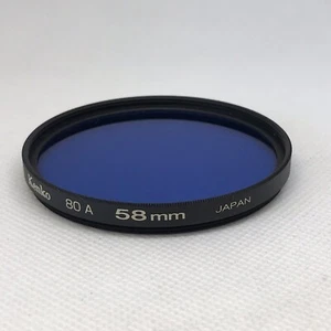 Kenko 80 A 58mm Japan Blue Color Correction Lens - Picture 1 of 6