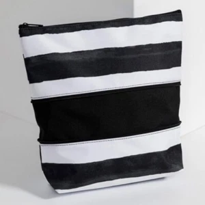 Thirty One 31 Size Up Expandable Pouch NEW Watercolor Stripe - Picture 1 of 3