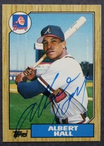 Atlanta Braves Albert Hall Autograph signed 1987 Topps baseball UPDATE card ---- - Picture 1 of 1