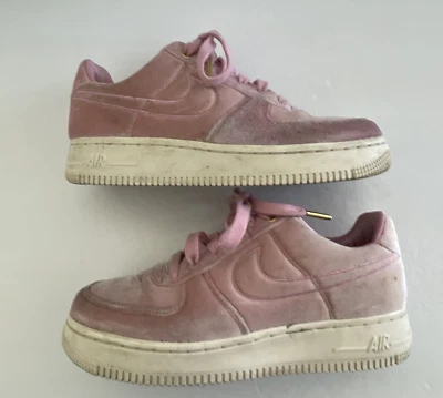 Nike Air Force 1 Low ‘07 PRM VELOUR Pink Rise  Size 5.5 (AT4144-600) - Image 1 of 4