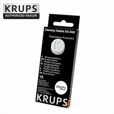 Krups XS3000 Fully Automatic Machines Cleaning Tablets 10 Count Genuine