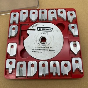 Vintage Sears Craftsman Molding Head Set with 18 Blades # 9-32003 Very Nice USA - Picture 1 of 11