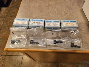 millett 100 series colt gold cup rear adjustable sight white