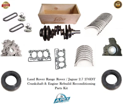 Jaguar 2.7 Vilebrequin Range Rover 276DT Moteur Rebuild Remise en État Parts Kit - Image 1 of 3