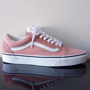 Vans Men's Old Skool Suede/Canvas Sneaker in Cool/Unique Rose Dawn/True White - Picture 1 of 12