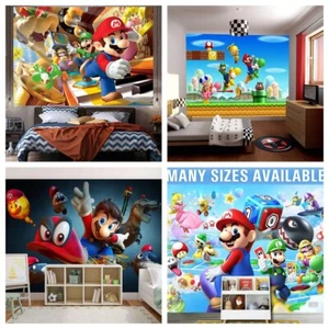 Papel pintado 3D Super Mario papel pintado infantil dormitorio papel pintado papel pintado decoración - Imagen 1 de 17