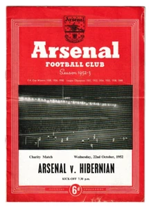 Arsenal v Hibernian 1952/53 Charity Match (Arsenal Championship Season) - Picture 1 of 1