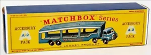 Matchbox Lesney A-2 BEDFORD CAR TRANSPORTER Empty Repro D Box - Picture 1 of 1