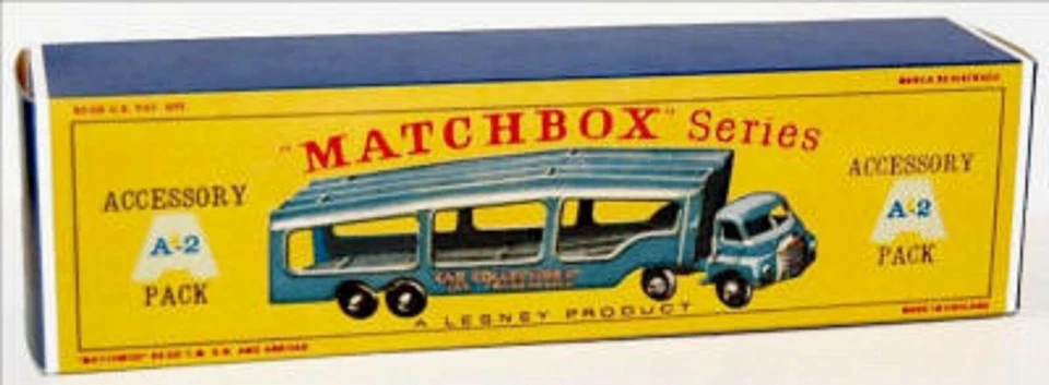 Matchbox Lesney  Product A-2 BEDFORD CAR TRANSPORTER Empty Repro D  Box ** - Image 1 of 1