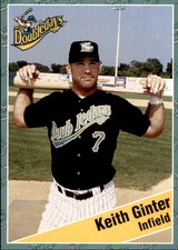 1998 Auburn Doubledays Team Issue #12 Keith Ginter Fullerton California CA Card