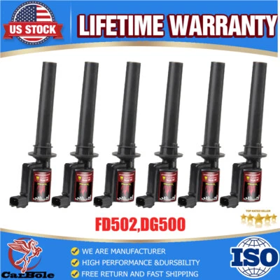 Juego de 6 bobinas de encendido para Ford Escape Taurus 2003 2004 2005 2006 2007 2008 3,0 L Foto 1 de 4