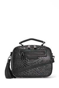 WANT Box Seat Black Synthetic Leather Crossbody Bag by Nasty Gal $50 - Picture 1 of 4