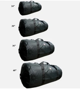 24" Black Roll Jumbo Duffel /Cargo Bag /Suitcase /Travel Tote Bag - Picture 1 of 3