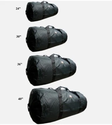 Bolsa de lona Jumbo enrollable negra de 24"/bolso de carga/maleta/bolso de viaje Foto 1 de 3