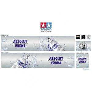 Tamiya 14th Scale 56319 56302 Reefer Box ABSOLUT Vodka Trailer Decals Stickers - Picture 1 of 8